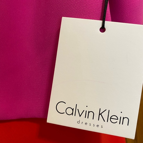 NWT Calvin Klein Color Block Gown with open back, Women’s Size 10 - Picture 7 of 9